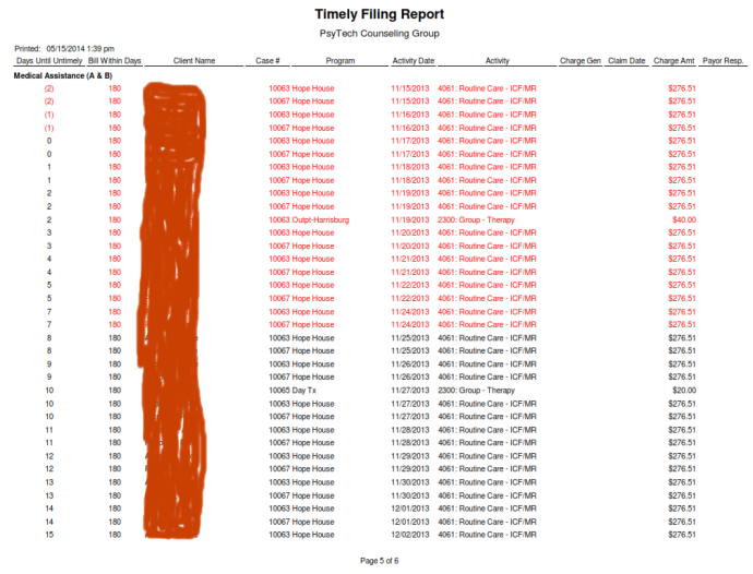 3. The report pulls all completed services thathave not yet been billed ...